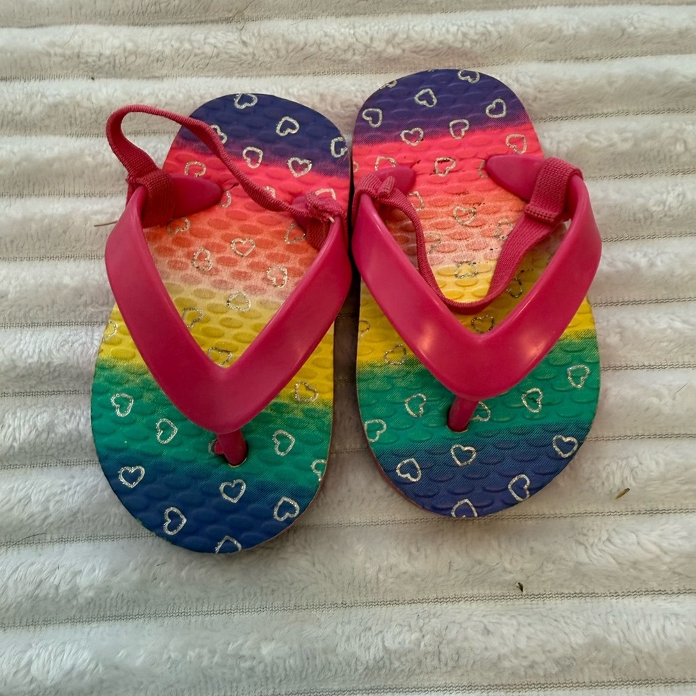 Jumping Beans Rainbow Heart Kids Sandals